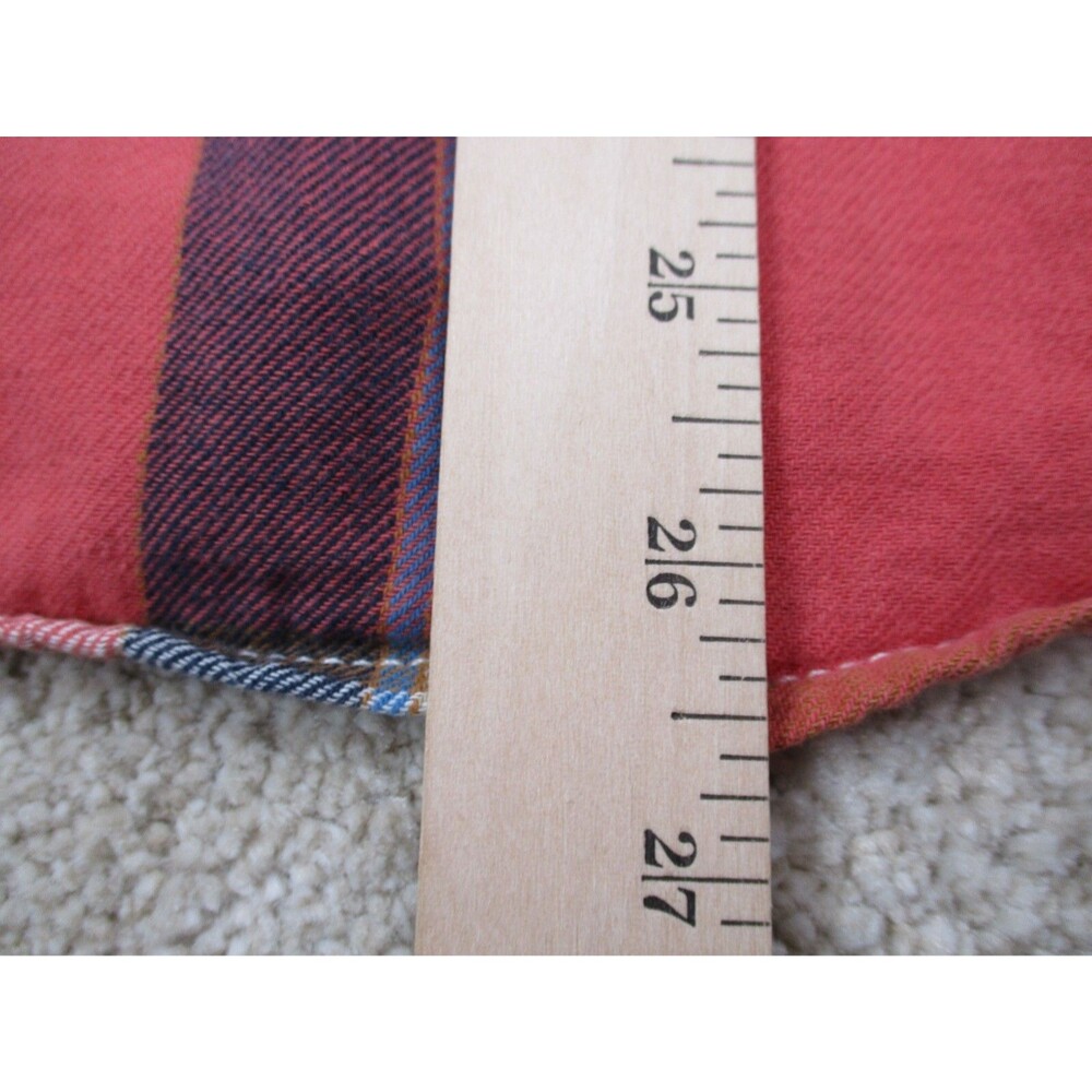 JNCO Shirt Womens Large Pink Blue Flannel Button Up Long Sleeve Top Crown Brand - Picture 9 of 9